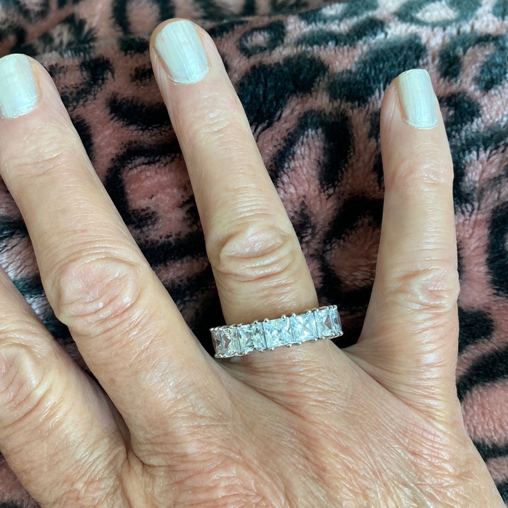 Sterling silver and CZ ring